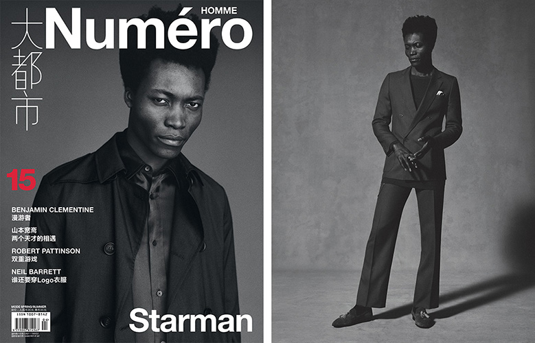 Hair by Lee Machin, Numero Homme China Ben Weller David Bradshaw Benjamin Clementine Burberry April 2016