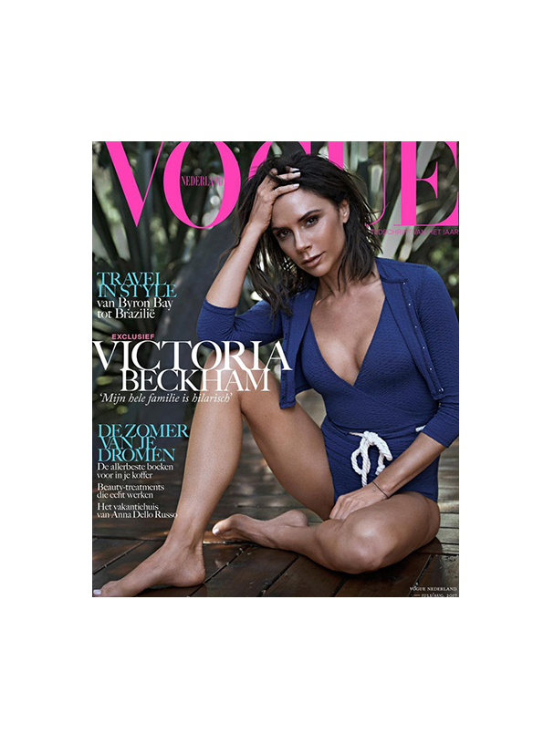 Hair by Ken Paves, Make up by Wendy Rowe, Vogue Netherelands Jan Welters Dimphy Den Otter Victoria Beckham June 2017